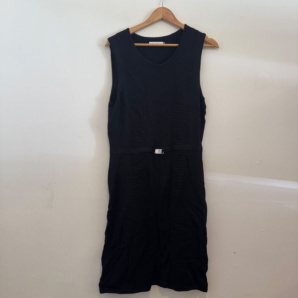 Calvin Klein Sleeveless Vneck Black Dress Size Large